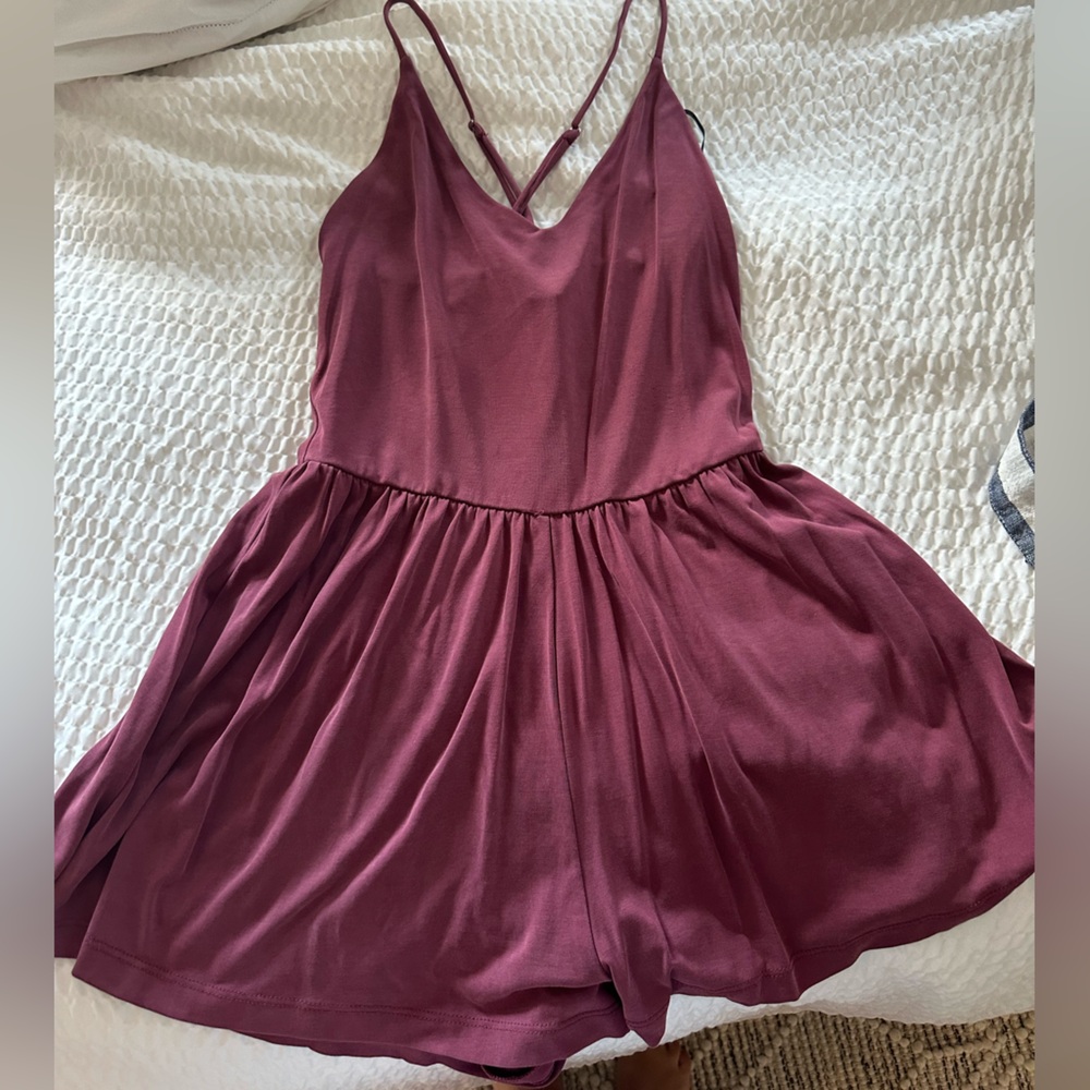 Forever 21 Burgundy Jumpsuit size small